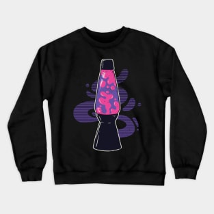 Groovy Glow: Let This Lava Lamp Light Up Your World with Neon Colors! Crewneck Sweatshirt